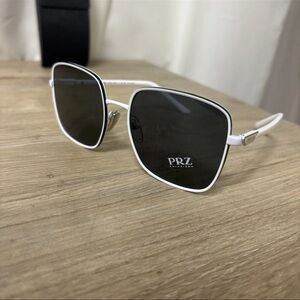 Prada White and Black Sunglasses